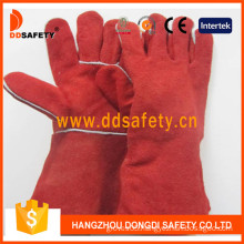 Red Cow Split Leather Welding Glove (DLW622)